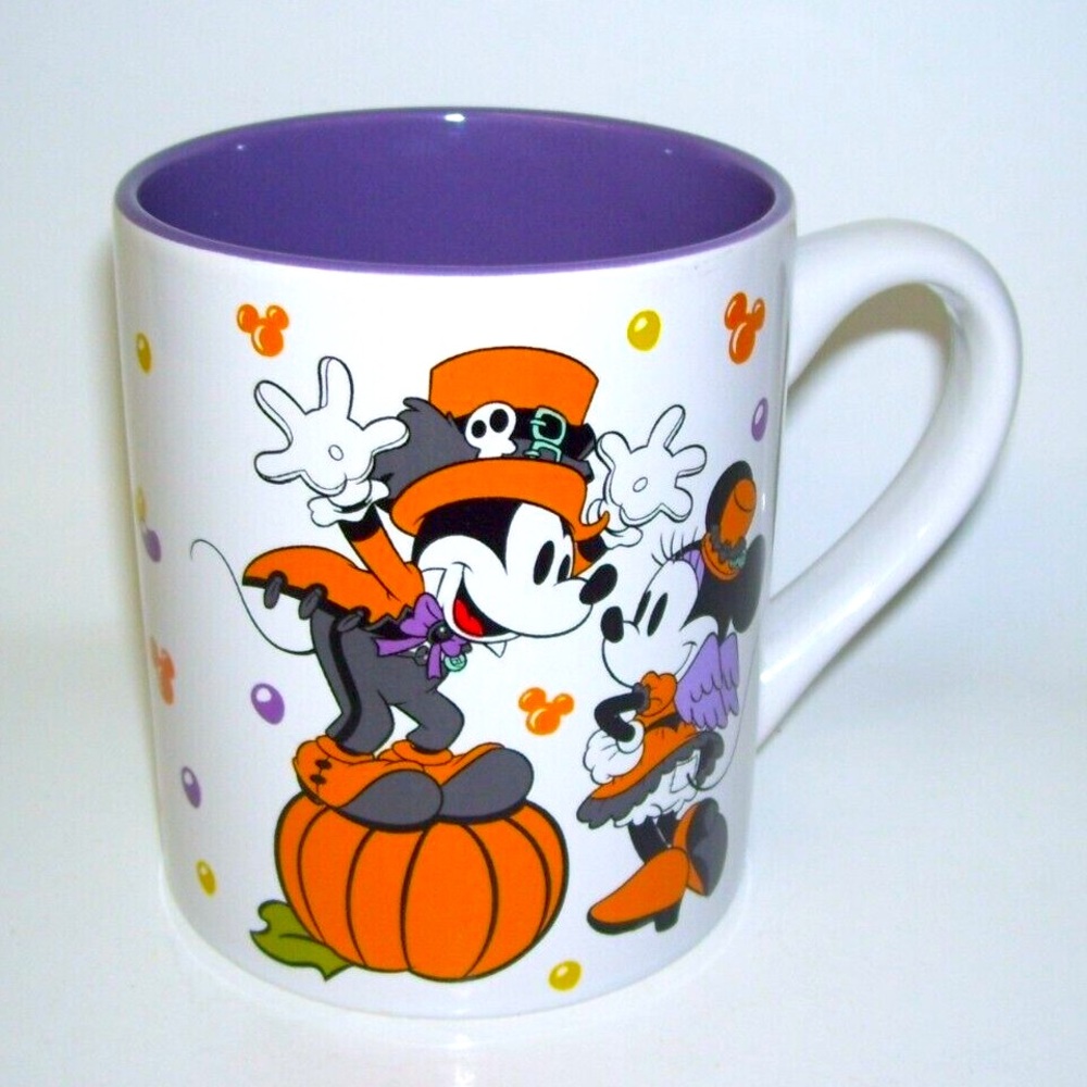 Disney Mickey & Minnie Mouse Halloween Mug, “Let’s Party!” NWOT.